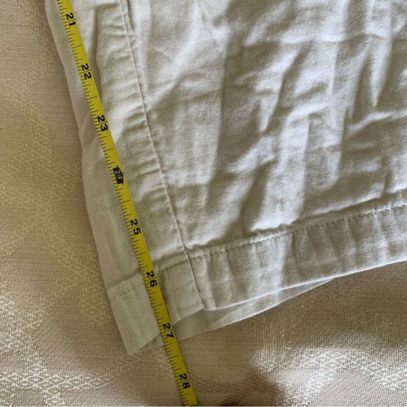 J. Jill Cream Ankle Cropped Pants Cotton Blend Size 4 - Picture 7 of 10